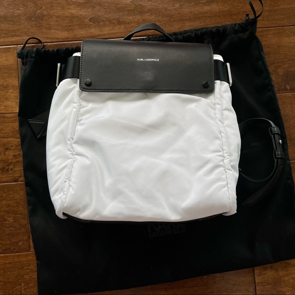 Karl Lagerfeld K/Ikon Nylon Backpack